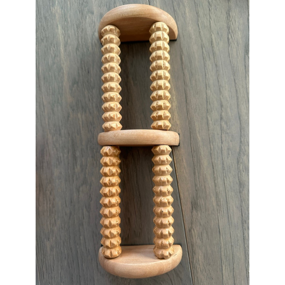 Wooden Foot Massager Roller Arches Heels